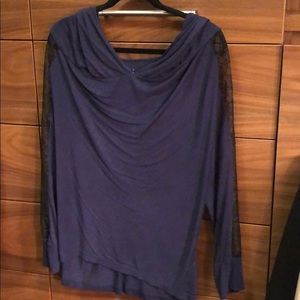 Blue life navy blue oversized top